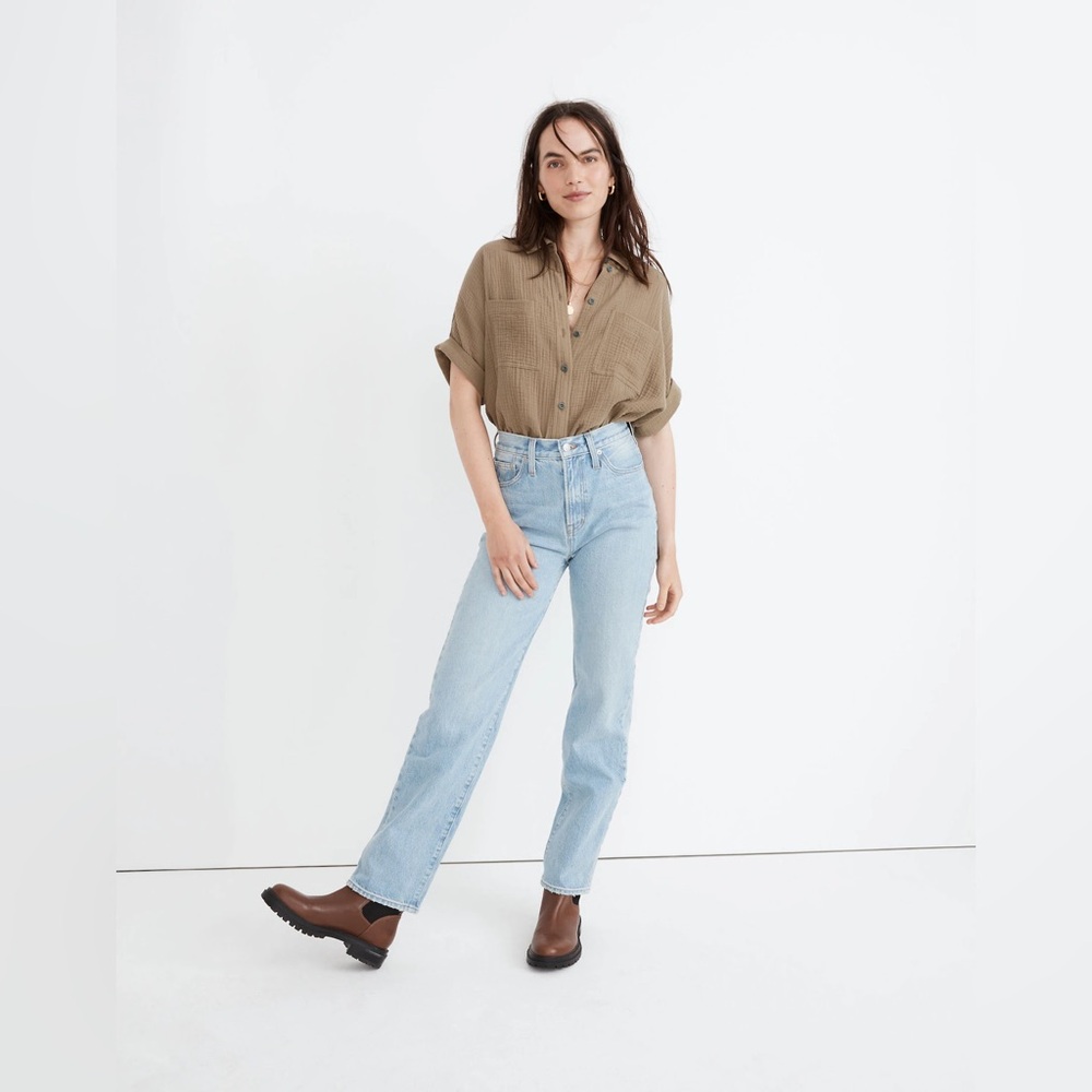 The Perfect Vintage Straight Jean in Springwood Wash NWOT - Picture 3 of 12